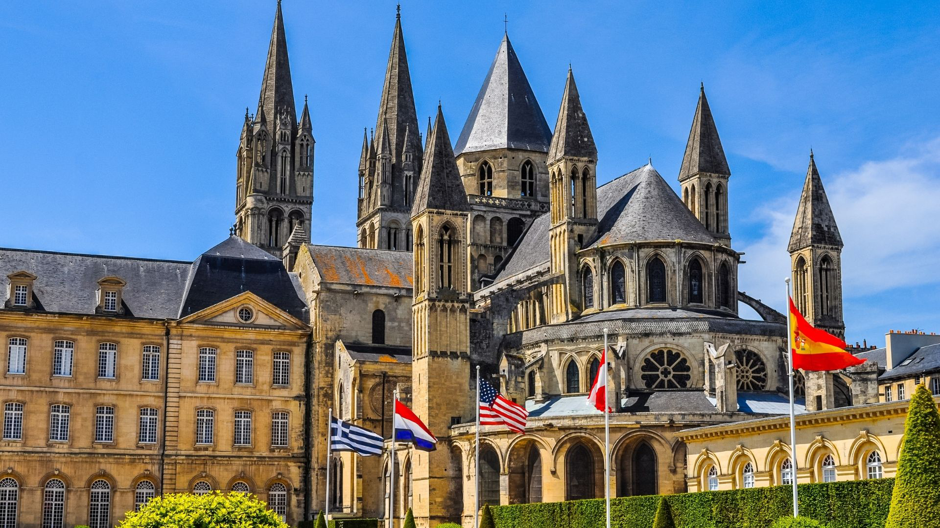 Église gothique de Caen, Normandie.