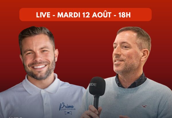 Live sur les squats en location courte durée avec Mathieu Morel de Primo Conciergerie et Frederick Seidita Aires du SPLM, mardi 12 août à 18h